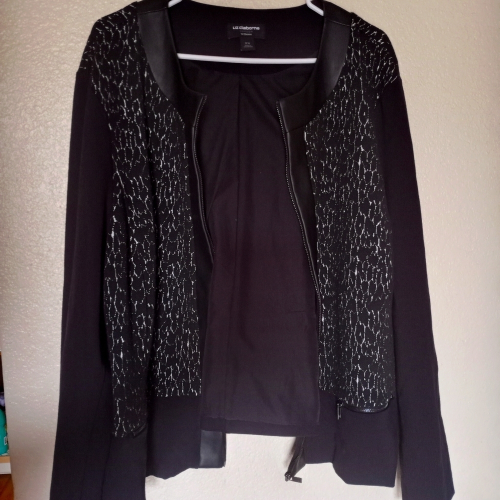 Liz claiborne plus womens career jacket Blazer 3x